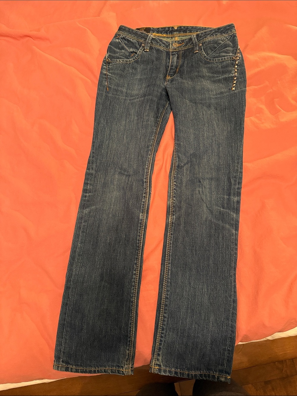Lee Women’s Dark Blue classic Jeans with Contrast Stitching